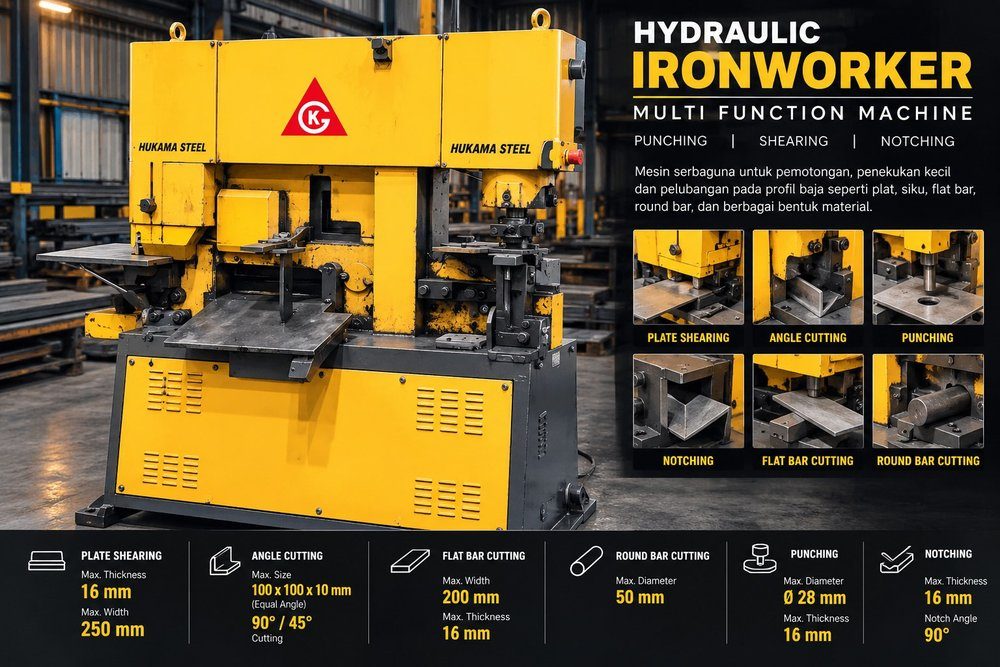 Mesin Hydraulic Ironworker